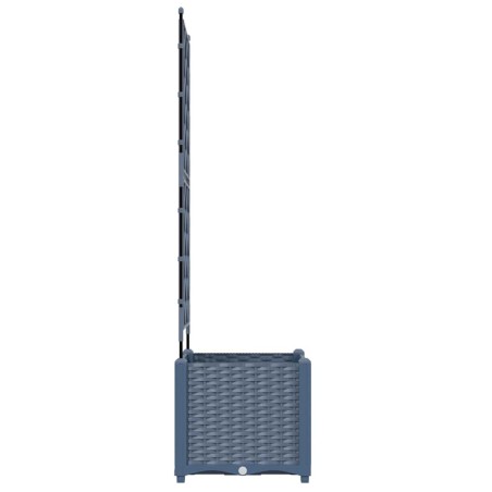Градинска саксия с решетка Сив 40 x 40 x 143 см ПП