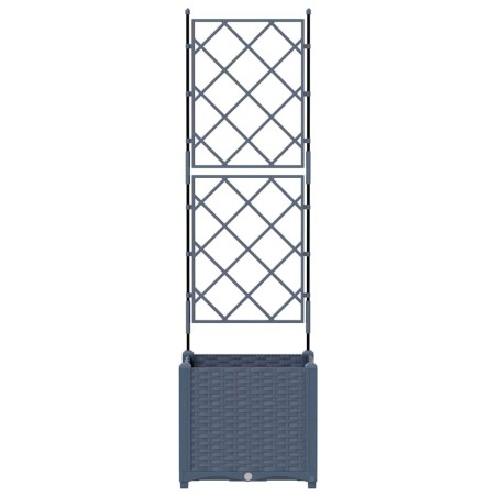 Градинска саксия с решетка Сив 40 x 40 x 143 см ПП