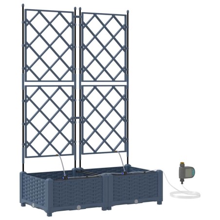 Градински саксии Сив 80 x 40 x 126 см Стомана