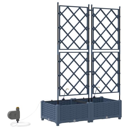 Градински саксии Сив 80 x 40 x 126 см Стомана