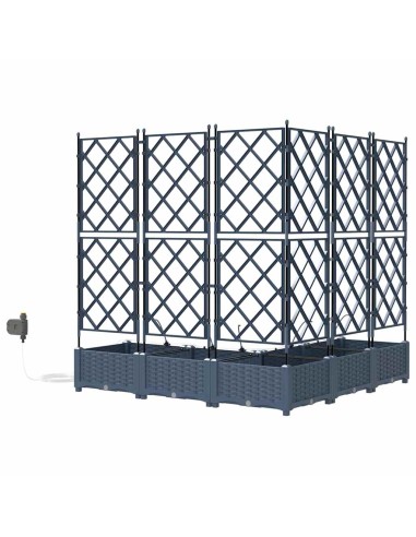 Градински саксии Сив 120 x 120 x 126 см Стомана