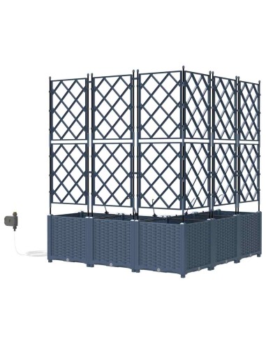 Градински саксии Сив 120 x 120 x 142 см Стомана