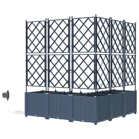 Градински саксии Сив 120 x 120 x 142 см Стомана