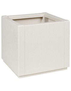 Градинска саксия Бяло 36 x 36 x 35 см Полипропилен