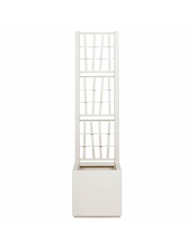 Градинска саксия Бяло 36 x 36 x 140 см Полипропилен