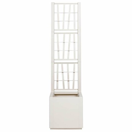 Градинска саксия Бяло 36 x 36 x 140 см Полипропилен