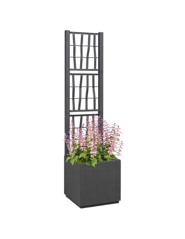 Градинска саксия Антрацит 36 x 36 x 140 см Полипропилен