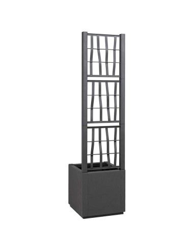 Градинска саксия Антрацит 36 x 36 x 140 см Полипропилен