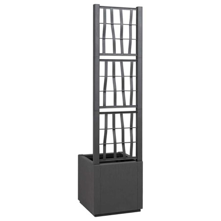 Градинска саксия Антрацит 36 x 36 x 140 см Полипропилен
