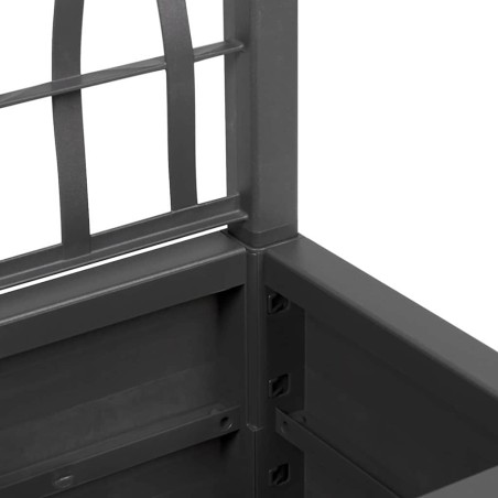 Градинска саксия Антрацит 36 x 36 x 140 см Полипропилен