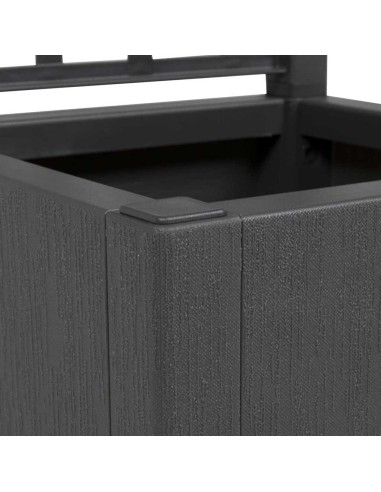 Градинска саксия Антрацит 36 x 36 x 140 см Полипропилен