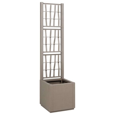 Градинска саксия Сив 36 x 36 x 140 см Полипропилен