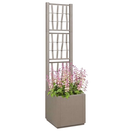 Градинска саксия Сив 36 x 36 x 140 см Полипропилен