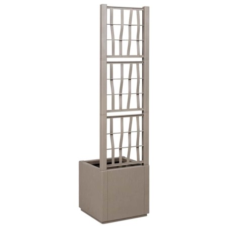 Градинска саксия Сив 36 x 36 x 140 см Полипропилен