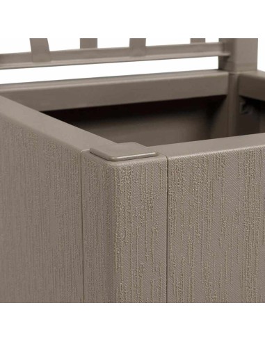 Градинска саксия Сив 36 x 36 x 140 см Полипропилен