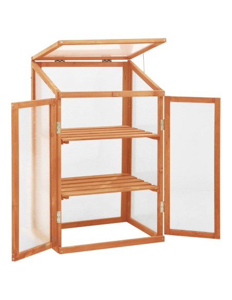 Оранжерия, 60x45x100 см, чамово дърво