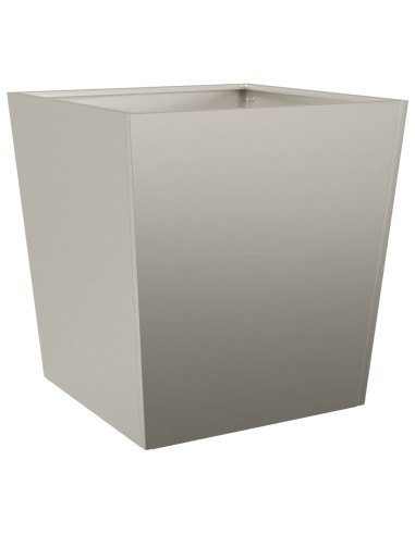 Градински саксии 2 бр. 50x50x50 см Изветряла стомана