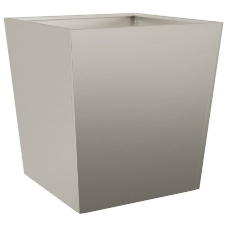 Градински саксии 2 бр. 50x50x50 см Изветряла стомана