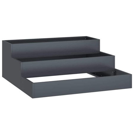 Градинска саксия Антрацит 90 x 90 x 35 см Стомана