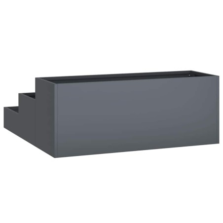 Градинска саксия Антрацит 90 x 90 x 35 см Стомана