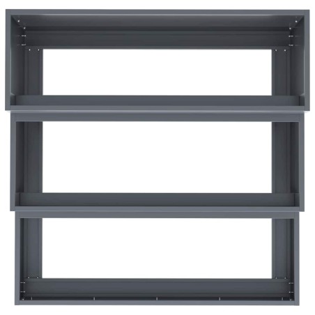 Градинска саксия Антрацит 90 x 90 x 35 см Стомана