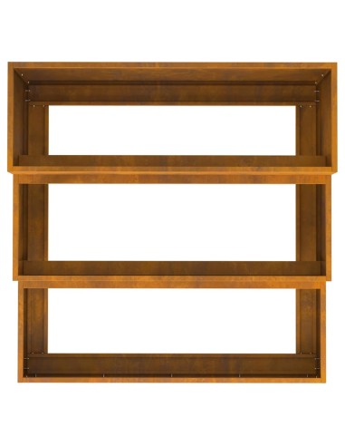 Градинска саксия Ръждясало 90 x 90 x 35 см Патинираща стомана