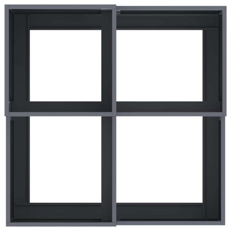Градинска саксия Антрацит 80 x 80 x 48 см Стомана