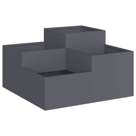 Градинска саксия Антрацит 100 x 100 x 48 см Стомана