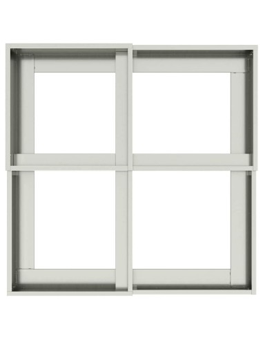 Градинска саксия Сребрист 100 x 100 x 48 см Поцинкована стомана