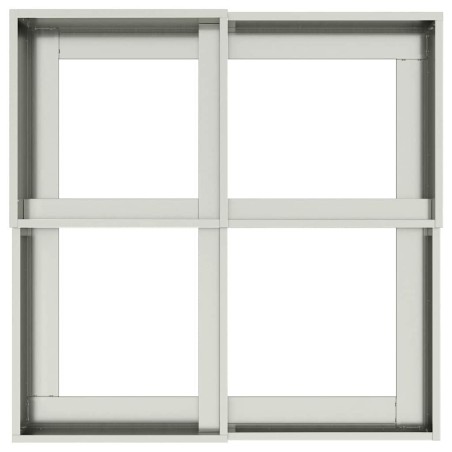 Градинска саксия Сребрист 100 x 100 x 48 см Поцинкована стомана