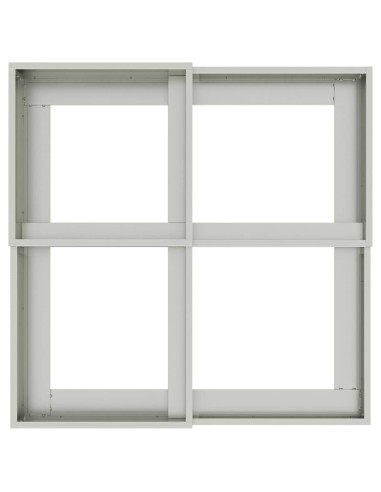 Градинска саксия Сребрист 80 x 80 x 60 см Поцинкована стомана