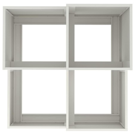 Градинска саксия Бяло 100 x 100 x 60 см Стомана