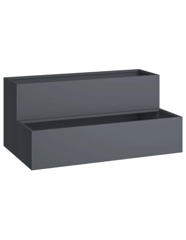 Градинска саксия Антрацит 100 x 60 x 45 см Стомана