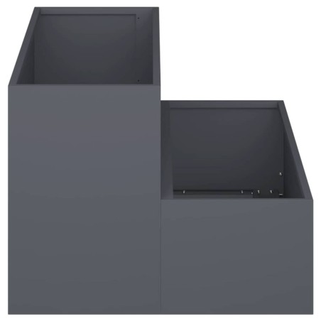 Градинска саксия Антрацит 100 x 60 x 45 см Стомана