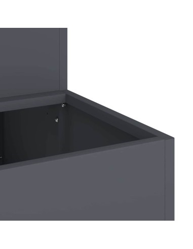 Градинска саксия Антрацит 100 x 60 x 45 см Стомана