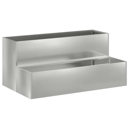 Градинска саксия Сребрист 100 x 60 x 45 см Поцинкована стомана