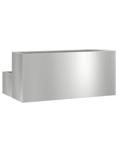 Градинска саксия Сребрист 100 x 60 x 45 см Поцинкована стомана