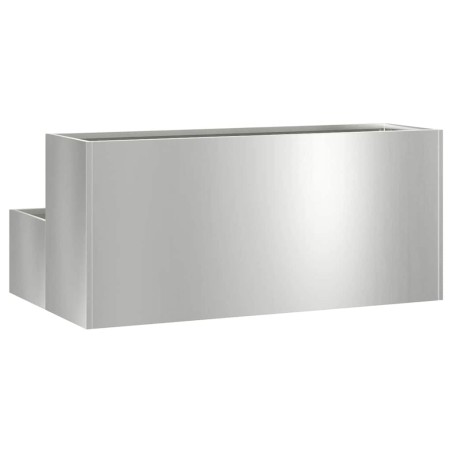 Градинска саксия Сребрист 100 x 60 x 45 см Поцинкована стомана