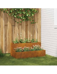 Градинска саксия Ръждясало 100 x 60 x 45 см Патинираща стомана