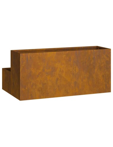 Градинска саксия Ръждясало 100 x 60 x 45 см Патинираща стомана