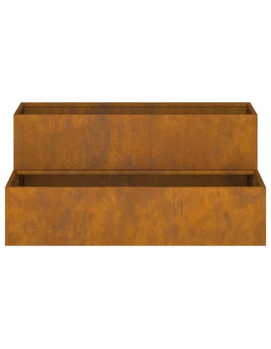 Градинска саксия Ръждясало 100 x 60 x 45 см Патинираща стомана