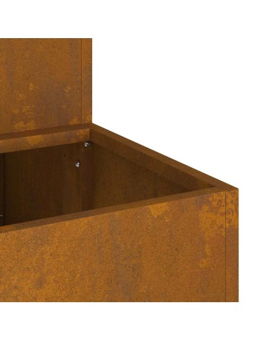 Градинска саксия Ръждясало 100 x 60 x 45 см Патинираща стомана