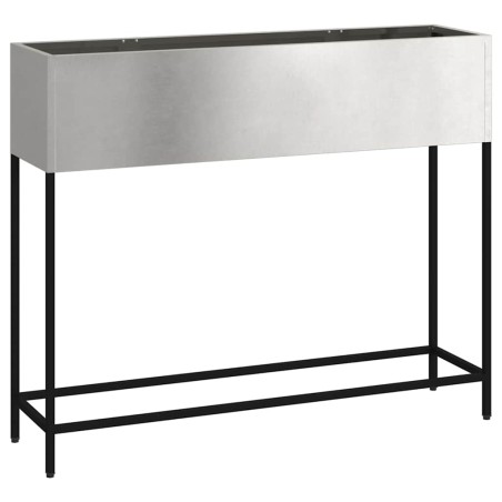 Повдигната градинска саксия Сребрист 100 x 26 x 82 см