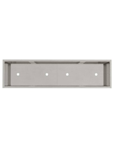 Повдигната градинска саксия Сребрист 100 x 26 x 82 см