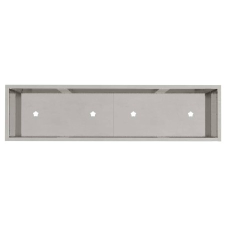 Повдигната градинска саксия Сребрист 100 x 26 x 82 см