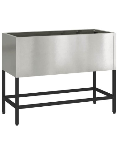 Повдигната градинска саксия Сребрист 60 x 26 x 45 см