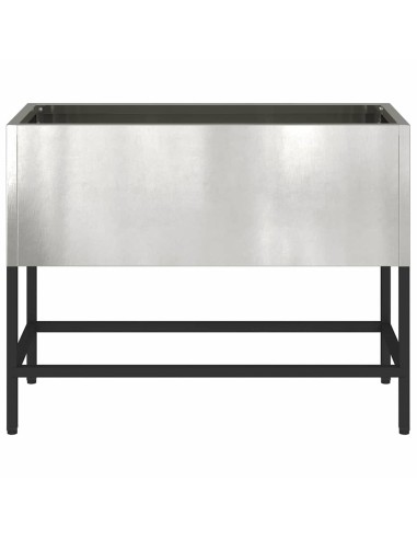 Повдигната градинска саксия Сребрист 60 x 26 x 45 см