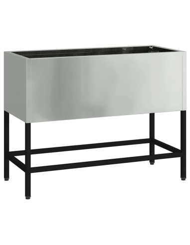 Повдигната градинска саксия Сребрист 60 x 26 x 45 см