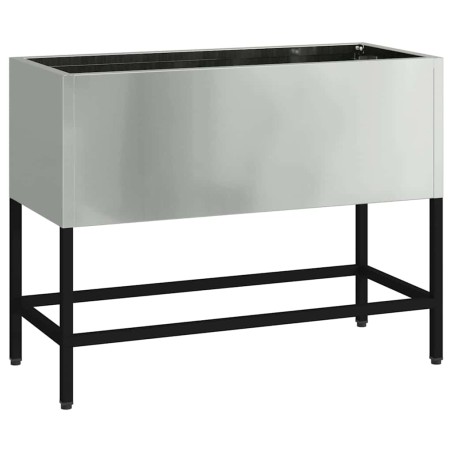 Повдигната градинска саксия Сребрист 60 x 26 x 45 см