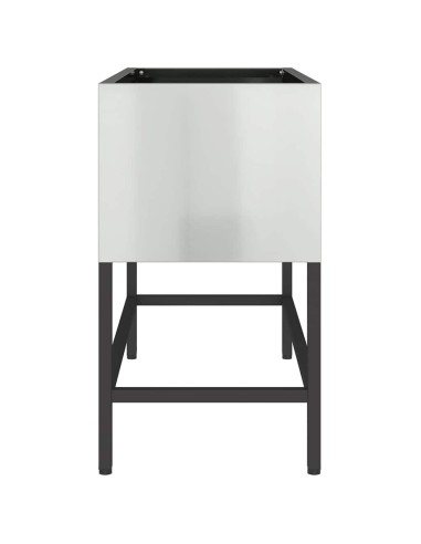 Повдигната градинска саксия Сребрист 60 x 26 x 45 см
